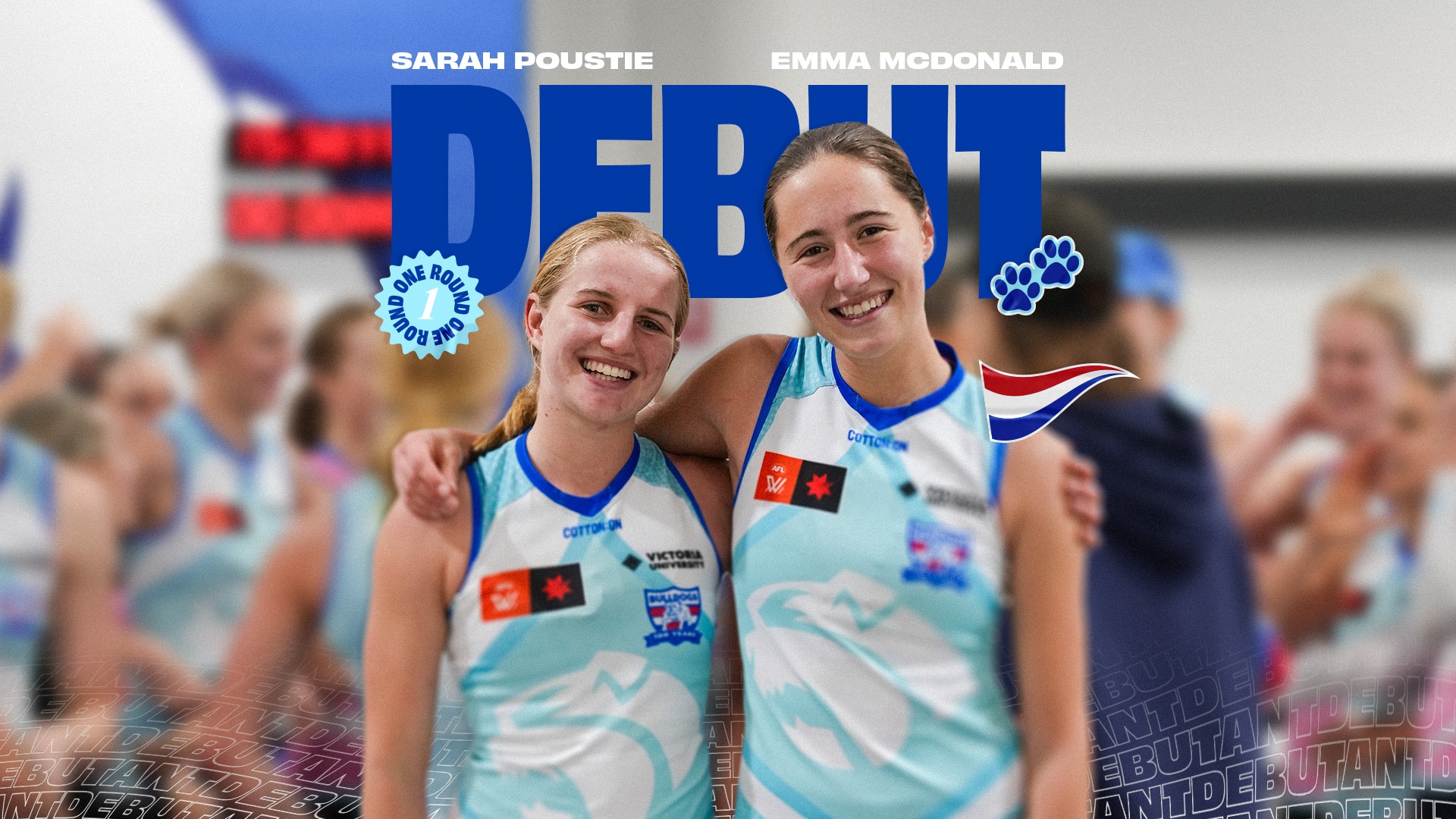 Bulldogs Rising Stars! McDonald & Poustie Set for AFLW Debut Against Demons