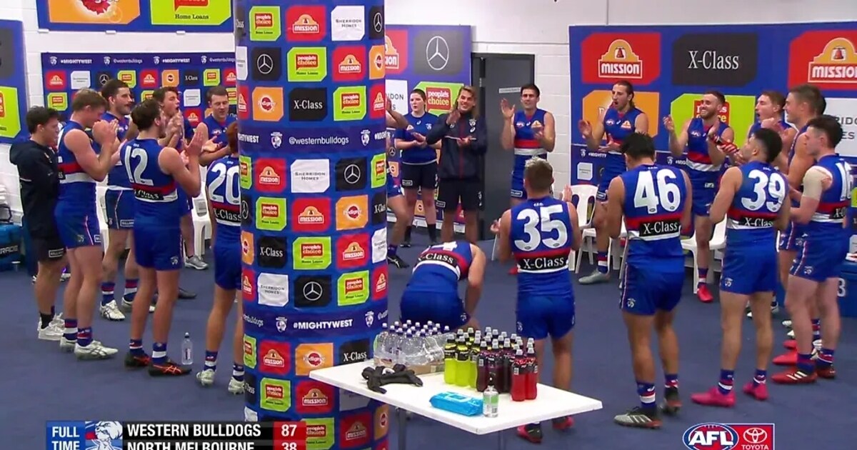 Sing It Loud Bulldogs Celebrate Big Win