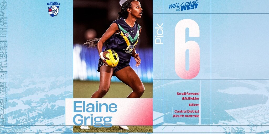 2023 AFLW Draft: Pick 6 - Elaine Grigg - Vimarsana News