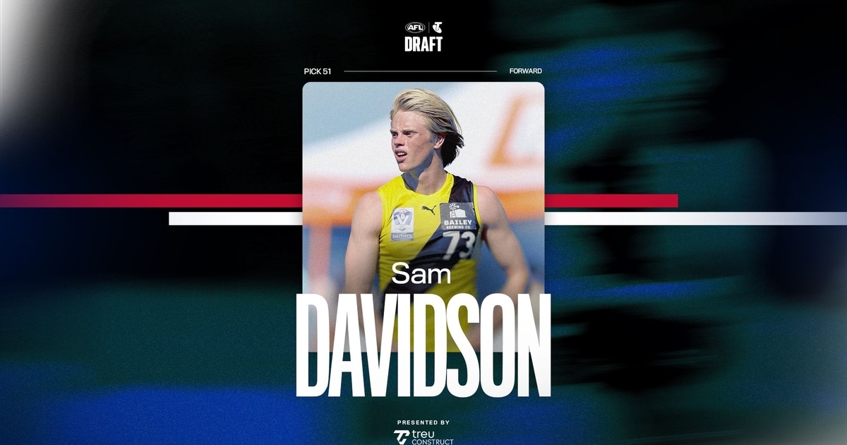 2025 Telstra AFL Draft Pick 51 Sam Davidson
