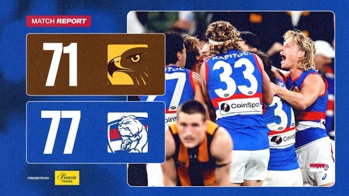Western Bulldogs celebrate comeback victory